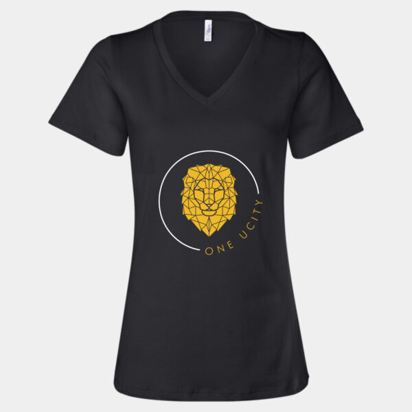 1UC Women's Relaxed Short Sleeve Jersey V-Neck Tee Thumbnail