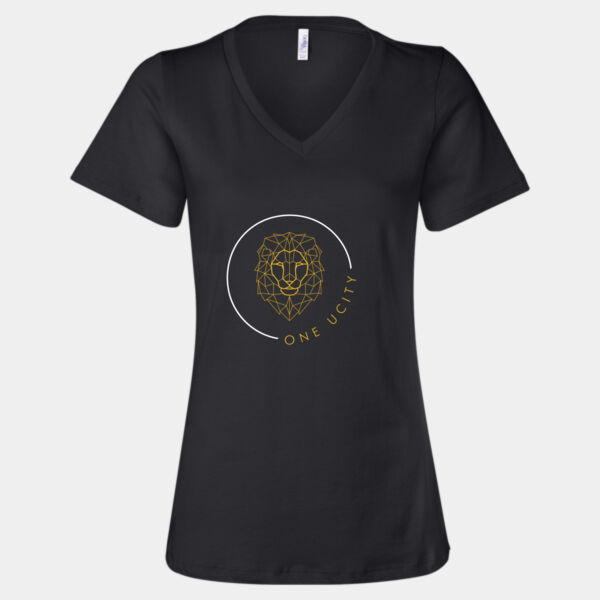 1UC Black V-Neck - Women's Relaxed Thumbnail